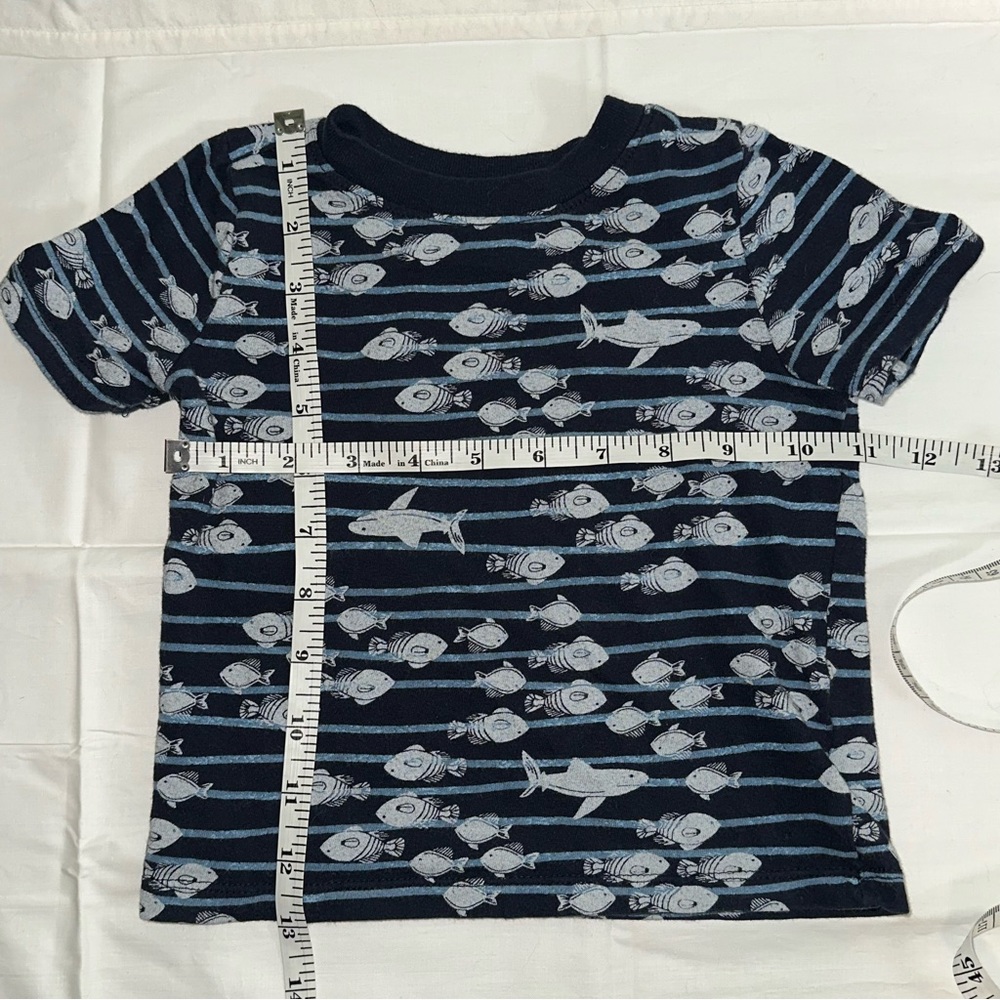 Shark Striped T-Shirt (18-24 Months) - Picture 6 of 8
